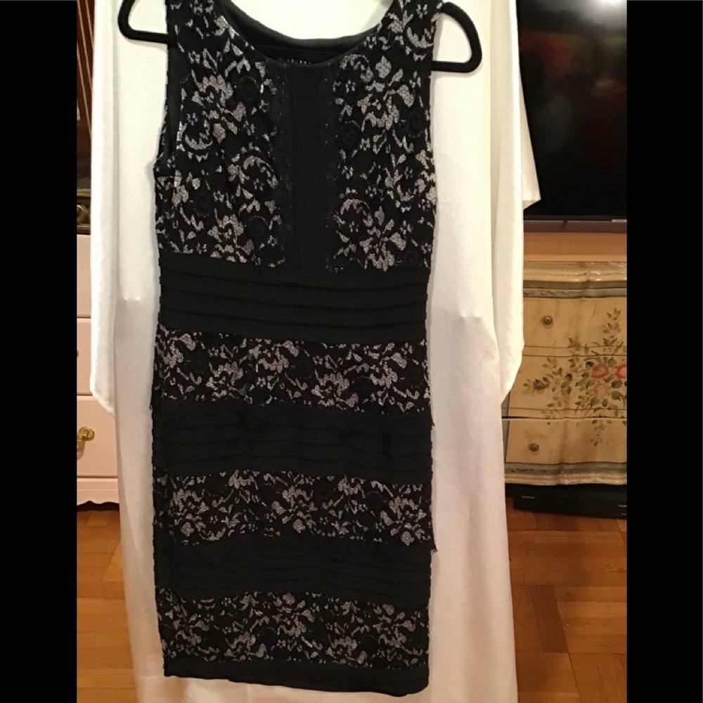 Black & silver dress